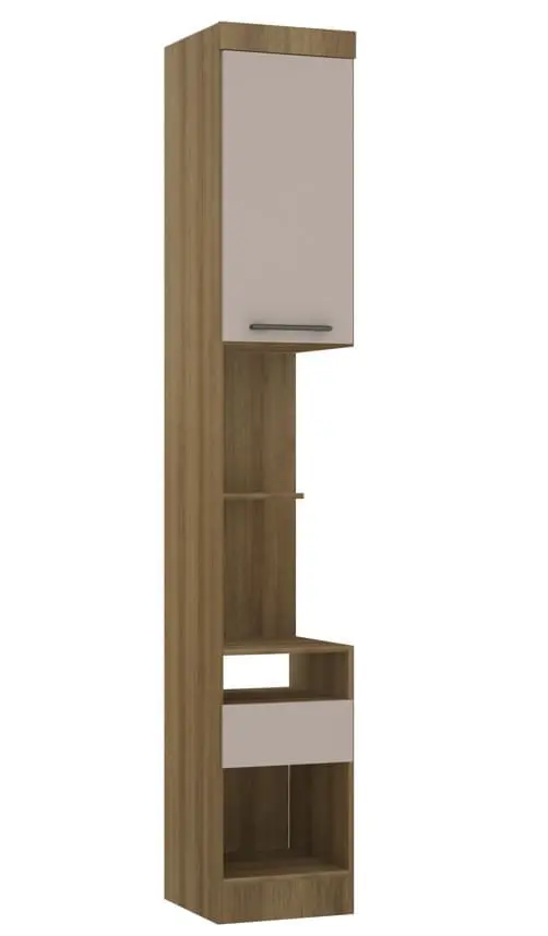 Módulo Mesa De Cabeceira Eucamoveis Paris 1 Porta 1 Gaveta