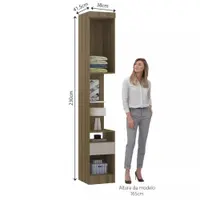Módulo Mesa De Cabeceira Eucamoveis  Paris 1 Porta 1 Gaveta