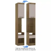 Módulo Mesa De Cabeceira Eucamoveis  Paris 1 Porta 1 Gaveta