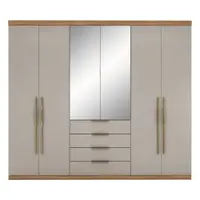 Guarda-Roupa Casal 6 Portas 4 Gavetas Demobile Giardino New