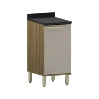 Balcão de Cozinha 40 cm 1 Porta com Tampo Luciane Isis