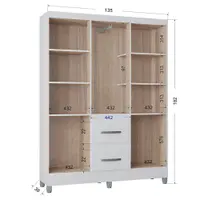 Guarda Roupa Poquema Capri 6 Portas 2 Gavetas