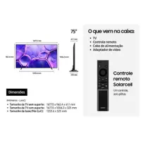 Smart TV Samsung 75" UHD 4K Gaming UN75U8600FGXZD