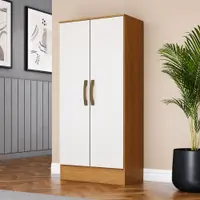 Armário Multiuso Lavanderia 130cm 2 Portas 4 Prateleiras Henn Peg Lev