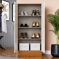 Armário Multiuso Lavanderia 130cm 2 Portas 4 Prateleiras Henn Peg Lev