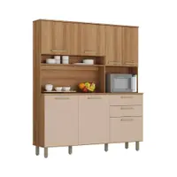 Cozinha Compacta 7 Portas 2 Gavetas com Tampo Luciane Luciane