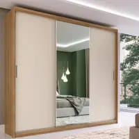 Guarda-Roupa Casal 3 Portas 4 Gavetas Demobile Dalila