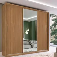 Guarda-Roupa Casal 3 Portas 4 Gavetas Demobile Dalila