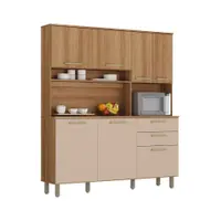 Cozinha Luciane Modulada 2 Peças 10 Portas 4 Gavetas sem Tampo