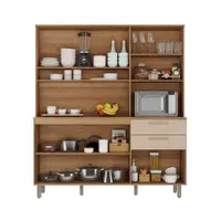 Cozinha Luciane Modulada 2 Peças 10 Portas 4 Gavetas sem Tampo