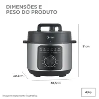 Panela Elétrica de Pressão Midea 4L PPM