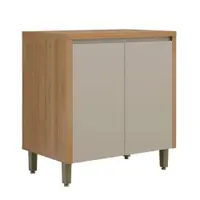 Balcão de Cozinha 80 cm 2 Portas com Tampo Linea Brasil Allure