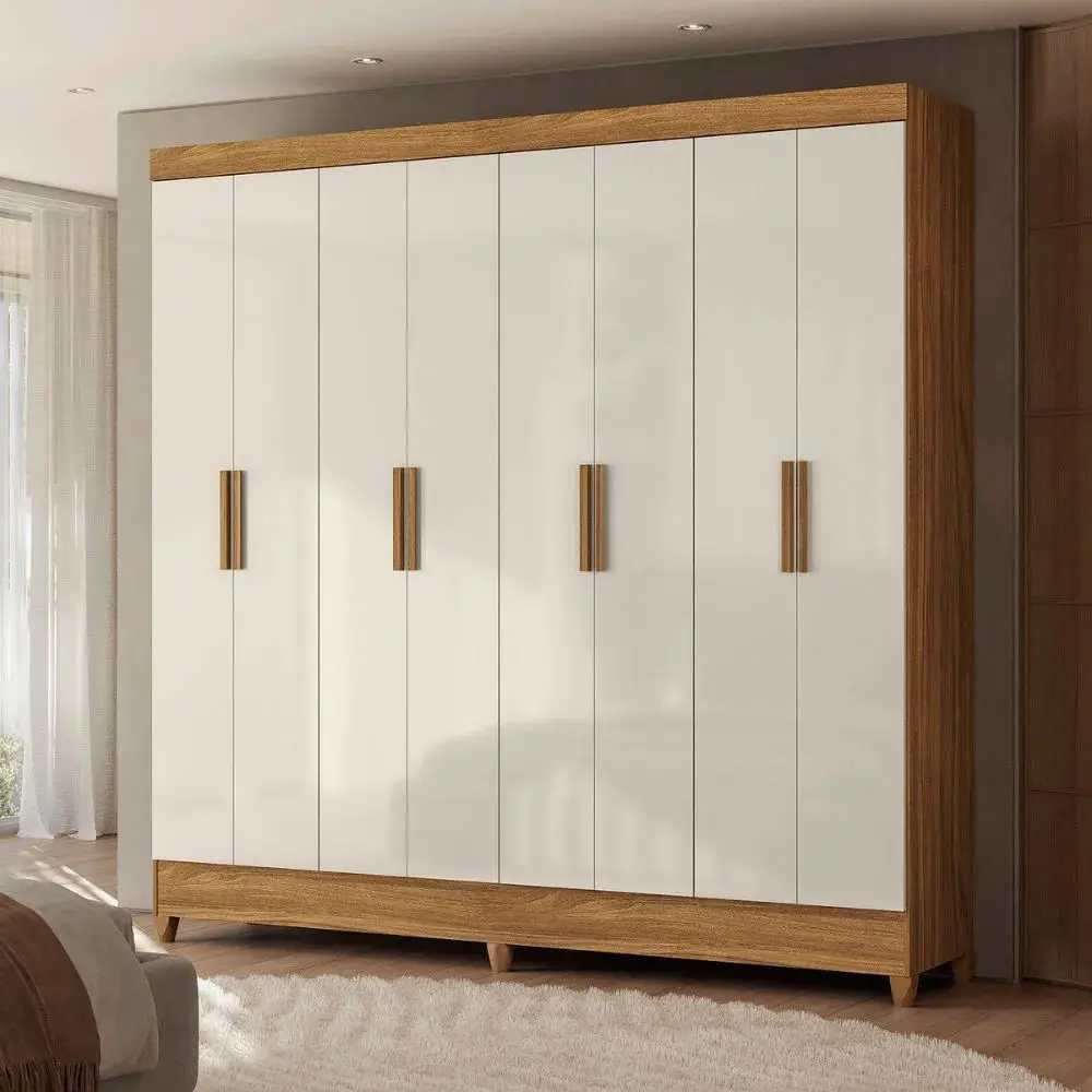 Guarda-Roupa Casal 8 Portas 2 Gavetas Moval Marajó Paris
