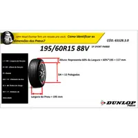 Kit 2 Pneus Dunlop 195/60R15 88V Sport FM800 Aro 15