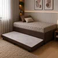 Base Box Baú Prince com Cama Auxiliar 88x188x46cm