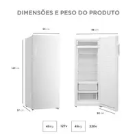 Freezer Midea Vertical 196L Turbo Freezer MDRU276