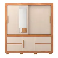 Guarda-Roupa Solteiro 3 Portas 4 Gavetas Caemmun Optimus Lux