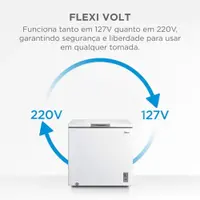 Freezer Midea Horizontal 198L Inverter MDRC280