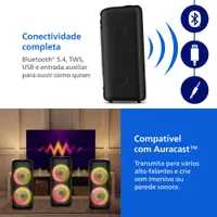 Caixa de Som Philips Party Speaker BT 1500W TAX4000