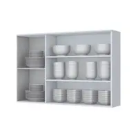 Armário Aéreo 3 Portas de Vidro Americana Henn 120cm