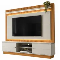 Estante Home para TV até 75'' com LED Guararapes Linea Brasil 215cm