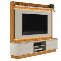 Estante Home para TV até 75'' com LED Guararapes Linea Brasil 215cm