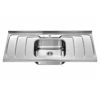 Tampo de Pia Inox com Cuba Dubai GhelPlus 120x54,5cm
