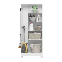 Armário Multiuso Lavanderia 170cm 2 Portas 4 Prateleiras Moval Jade