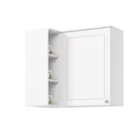Armário Aéreo Para Cozinha Henn Americana de Canto Reto 1 Porta