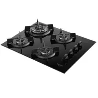 Cooktop Dako Supreme 4 bocas Mesa de Vidro com Tripla Chama
