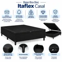 Base Box Baú Casal Itaflex 138x188x32cm