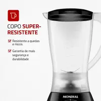Liquidificador Mondial Easy Power 2 Velocidades 1,9L 550W L-550