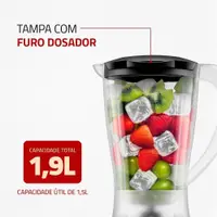 Liquidificador Mondial Easy Power 2 Velocidades 1,9L 550W L-550