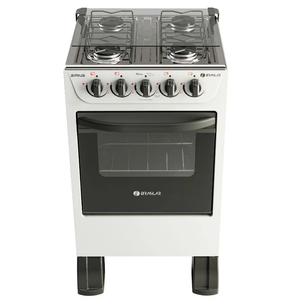 Fogão 4 Bocas Braslar New Sirius