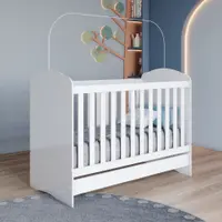 Berço Mini Cama 3 em 1 Bala de Menta Henn