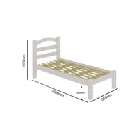 Cama Solteiro 88cm x 188cm Arauna Robusta