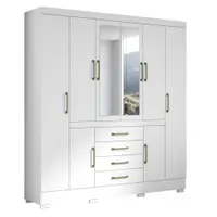 Guarda-Roupa Casal 8 Portas 4 Gavetas Aramoveis Napoli