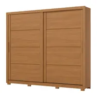 Guarda-Roupa Casal 2 Portas de Correr 4 Gavetas Thor Henn