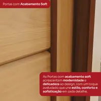 Guarda-Roupa Casal 2 Portas de Correr 4 Gavetas Thor Henn