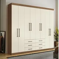 Guarda-Roupa Casal 8 Portas 6 Gavetas Santos Andira Master