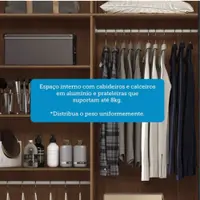 Guarda-Roupa Casal 8 Portas 6 Gavetas Santos Andira Master