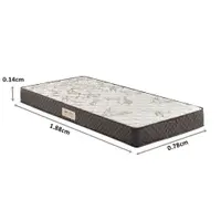 Colchão Solteiro Ecoflex D23 78x188x14cm