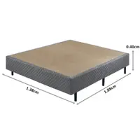 Base Box Casal Ecoflex 138x188x40