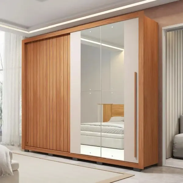 Guarda-Roupa Casal 2 Portas 4 Gavetas Caemmun Moviment
