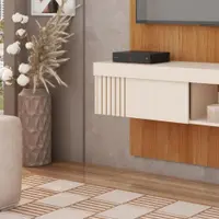 Painel para TV até 45'' Ripado 120cm Caemmun Jade