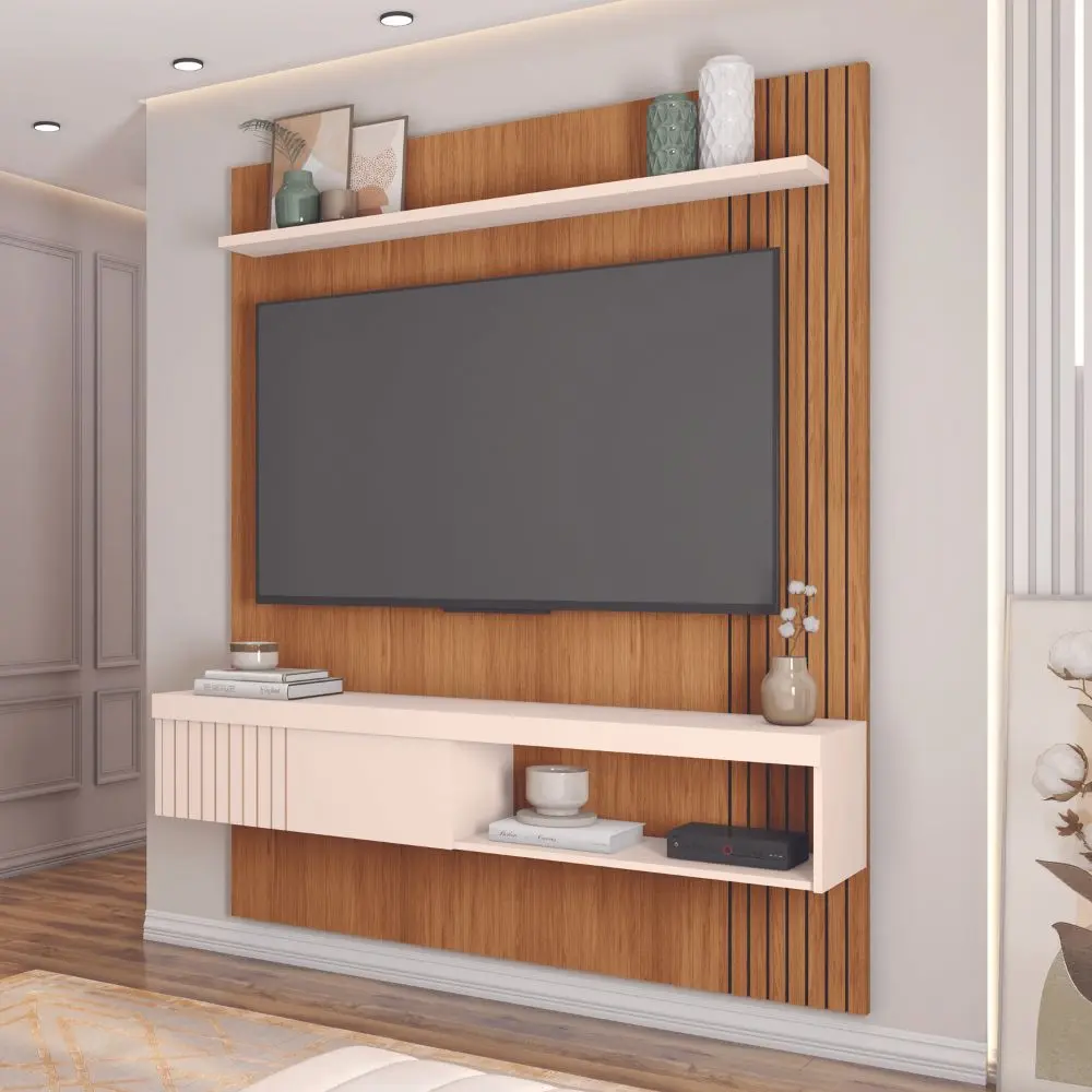 Painel Para TV Até 55 Polegadas Esmeralda Caemmun 1,50