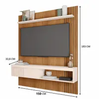 Painel Para TV Até 55 Polegadas Esmeralda Caemmun 1,50