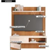Painel Para TV Até 55 Polegadas Esmeralda Caemmun 1,50