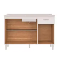 Balcão de Cozinha 120 cm 3 Portas 1 Gaveta Poquema