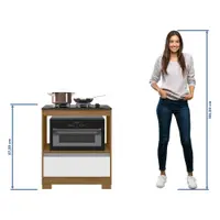 Balcão de Cozinha 75 cm 1 Porta 1 Gaveta com Tampo Notável 3110